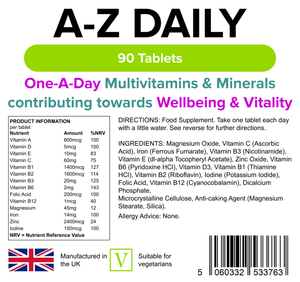 Multivitamins A-Z Daily Tablets 360 Tablets