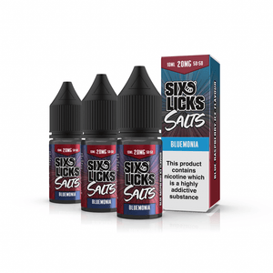 Six Licks Nic. Salt - Bluemonia Vape E-Liquid Online | Vapeorist