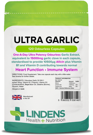 Ultra Garlic 15,000mg Capsules (120 Capsules) Oderless