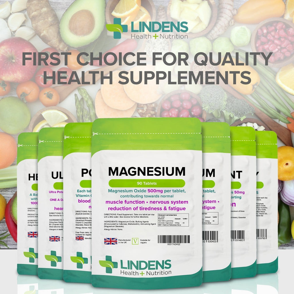 Magnesium Tablets (MgO 500mg) 90 Tablets