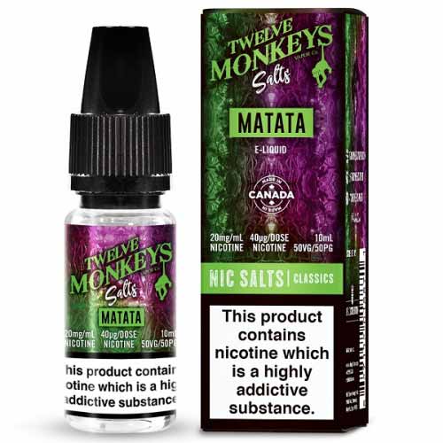 Twelve Monkeys Nic. Salt - Matata Vape E-Liquid Online | Vapeorist