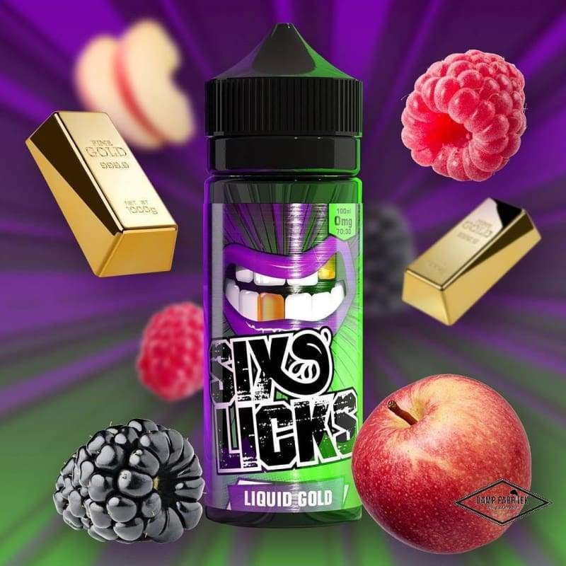 six licks vape juice Six Licks - Bite the Bullet Nic Salt 10ml