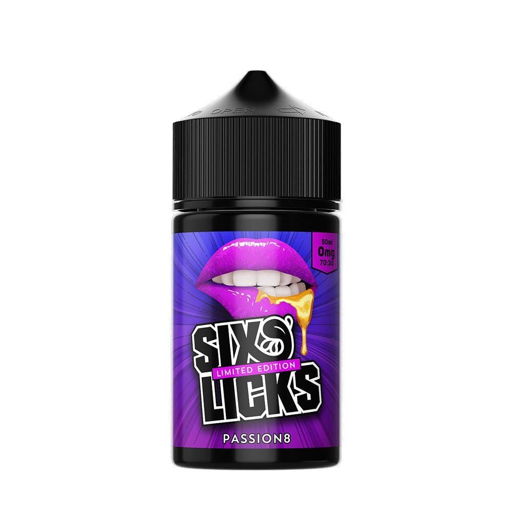 Buy Six Licks 60ml - Passion8 Vape E-Liquid Online | Vapeorist