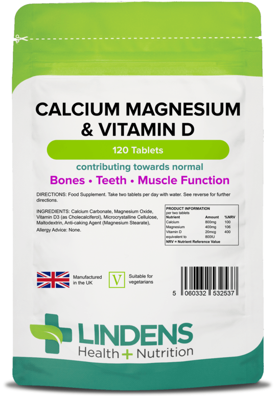 Calcium Magnesium & Vitamin D Tablets 120 Tablets
