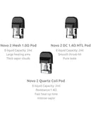 SMOK Novo 2 Replacement Pods Range