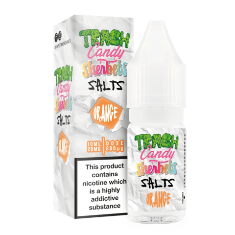 Trash Candy Sherbet Nic. Salt - Orange Vape E-Liquid | Vapeorist