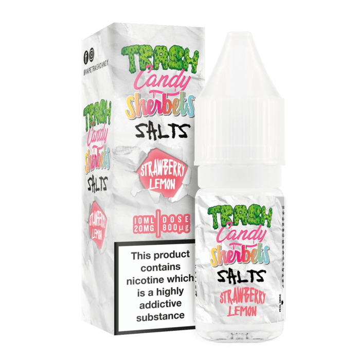 Trash Candy Sherbet Nic. Salt - Strawberry Lemon Liquid | Vapeorist