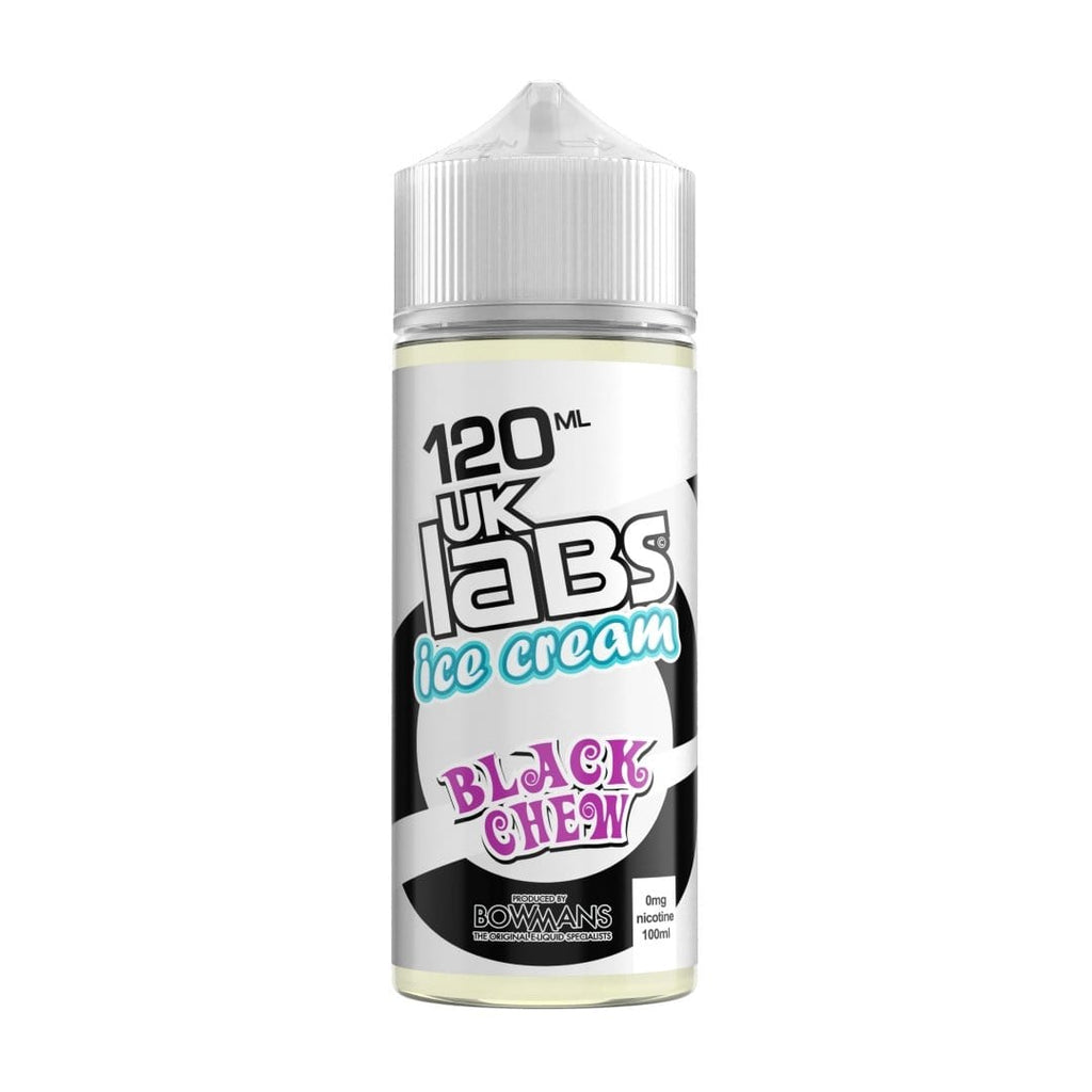 UK Labs 120ml Shortfill Black Chew Ice Cream Vape Liquid