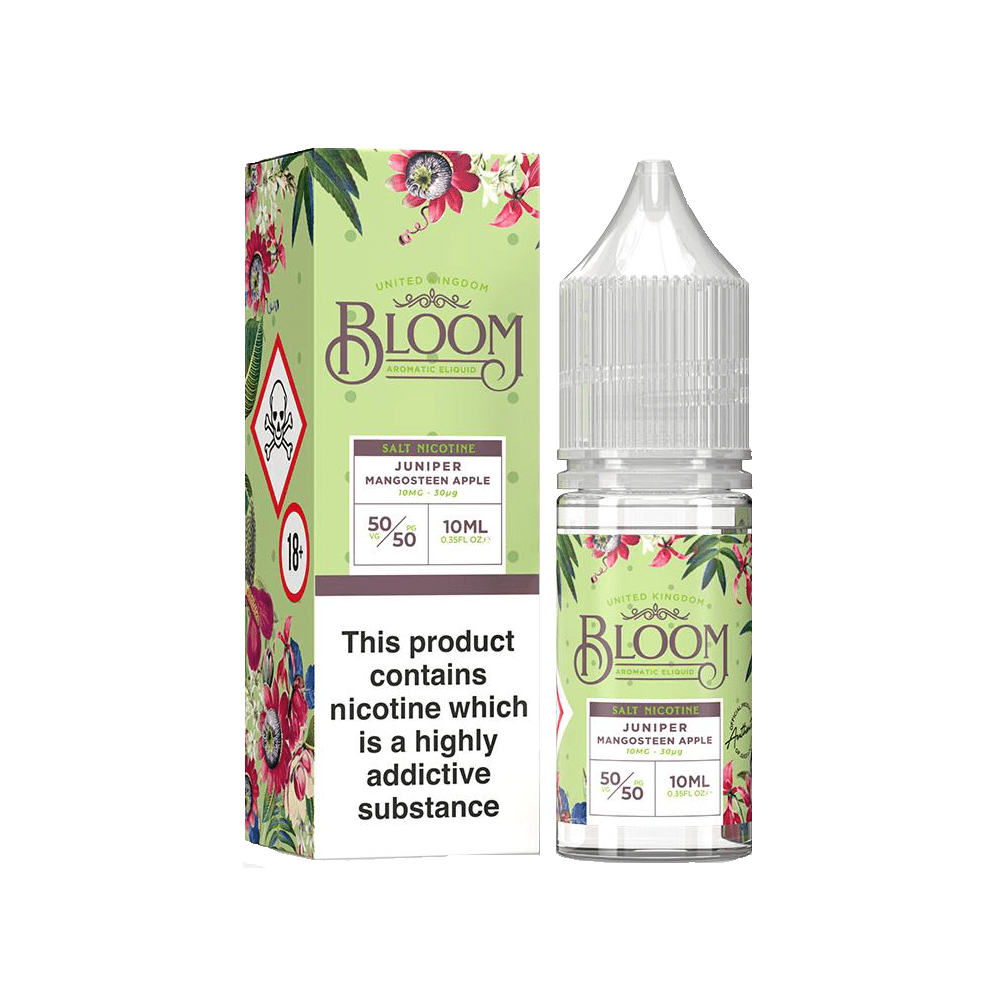 Bloom Nicotine Salt - Juniper Mangosteen Apple 10ml Bottle