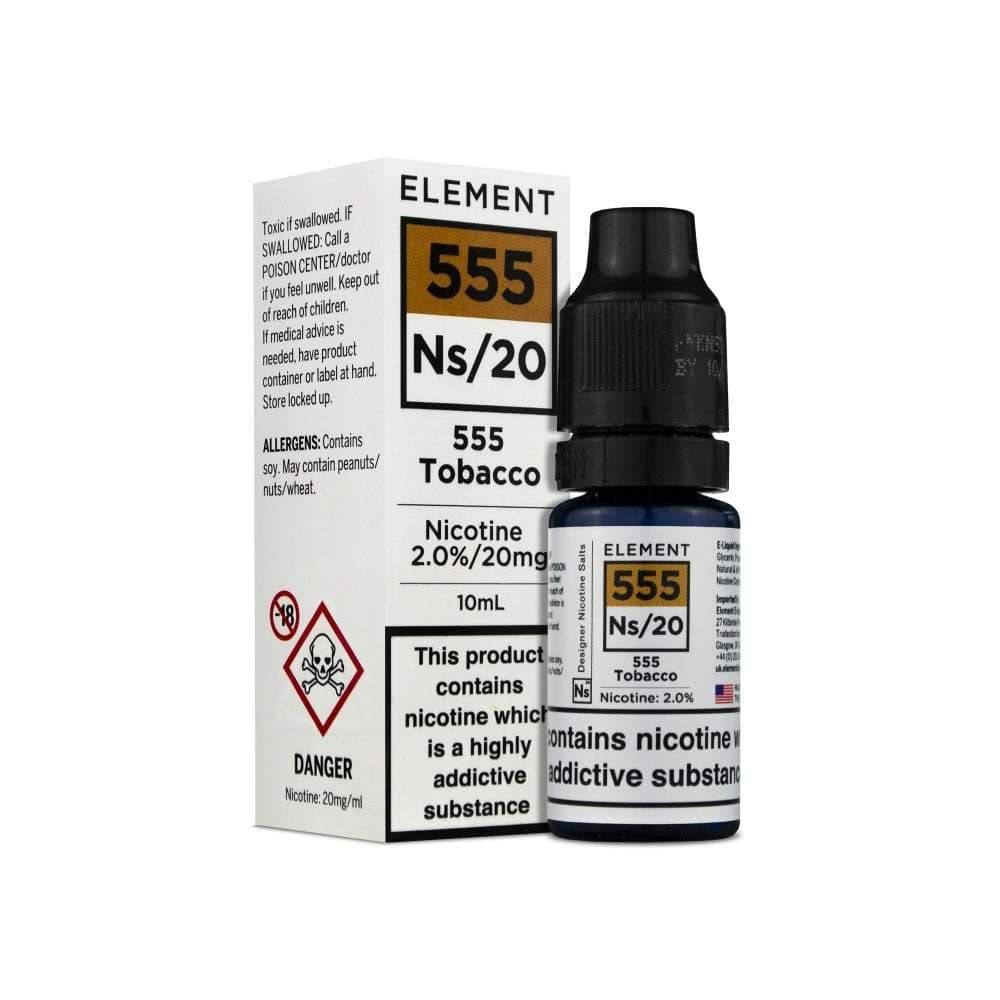 Buy Element Nic. Salts - 555 Tobacco Vape E-Liquid | Vapeorist