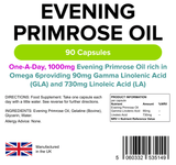Evening Primrose Oil 1000mg Capsules (90 Capsules)