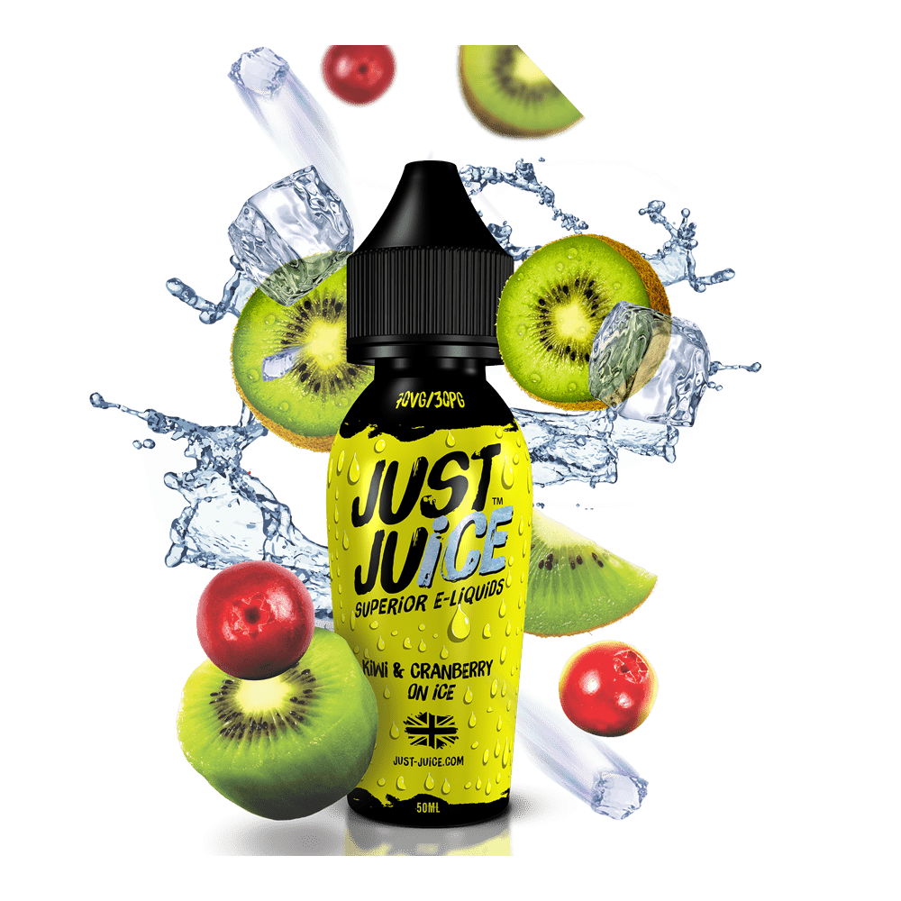 Just Juice 60ml - Kiwi & Cranberry On Ice Vape E-Liquid | Vapeorist