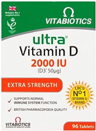 VitaBioticsc Ultra Vitamin D 2000IU (96 Tablets) | Vapeorist